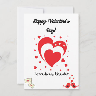 “Frohe Valentinstag-Karte – Romantische Liebesbots