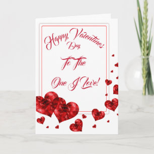 Frohe Valentinstag-Karte zum Falten Feiertagskarte