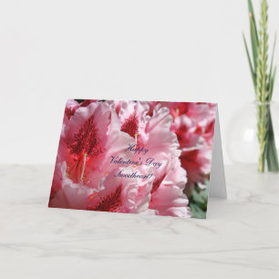 Frohe Valentinstag! Karten Rosa Blumen Garten