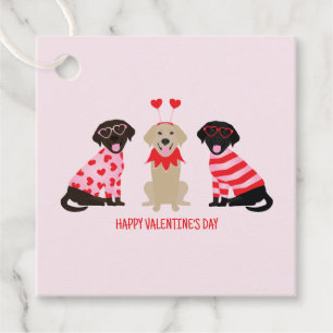Frohe Valentinstag Labrador Retriever Hunde Geschenkanhänger
