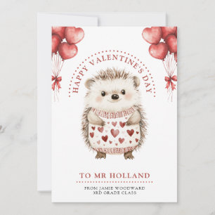 Frohe Valentinstag Lehrerin Feiertagskarte