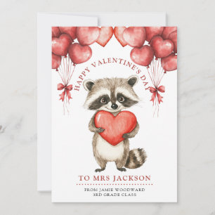Frohe Valentinstag Lehrerin Feiertagskarte