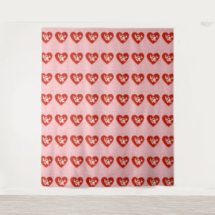 Frohe Valentinstag Liebe Pink Wandteppich