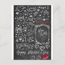 Frohe Valentinstag - Liebes-Schultafel