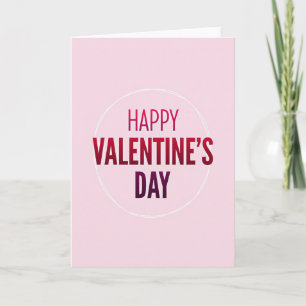 Frohe Valentinstag Oval Karte