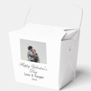 Frohe Valentinstag-Paar-Foto modern schlicht t Geschenkschachtel