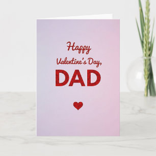 Frohe Valentinstag Papa gestreifte Karte