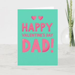 Frohe Valentinstag Papa Liebeskarte Karte