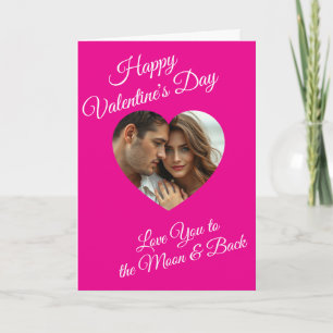 Frohe Valentinstag   Personalisiertes Foto Karte