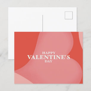 Frohe Valentinstag-Postkarte Postkarte