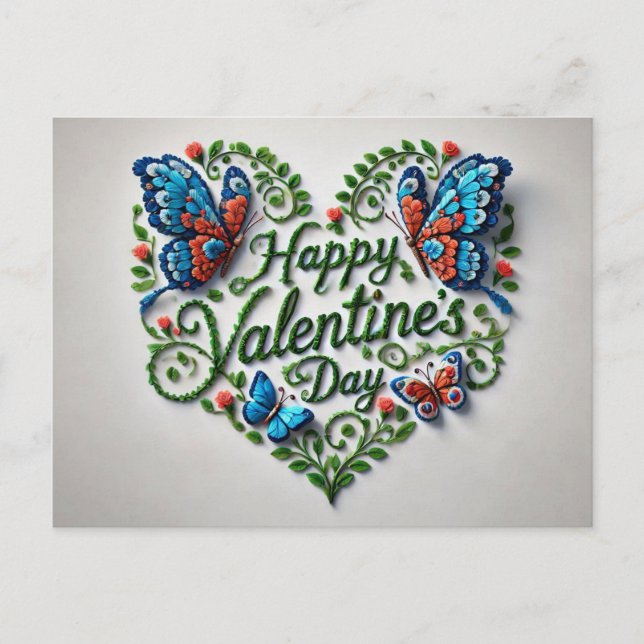 Frohe Valentinstag Postkarten  (Vorderseite)