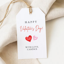 Frohe Valentinstag Rosa & Rote Herzen