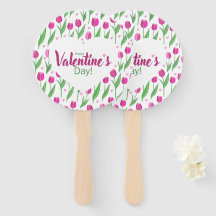 Frohe Valentinstag rosa Tulpen