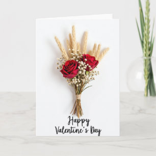 Frohe Valentinstag-Rosenkarte Karte