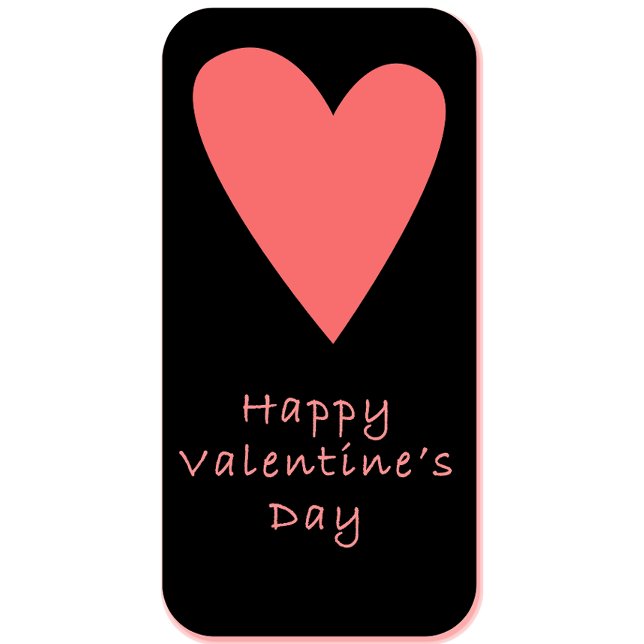 Frohe Valentinstag-Schürze | Rosa Herz Design Schürze (Von Creator hochgeladen)