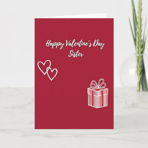 Frohe Valentinstag Schwesterkarte Karte