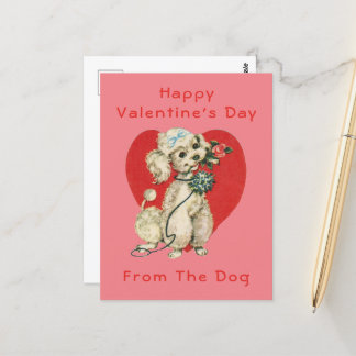 Frohe Valentinstag von Hund Postkarte