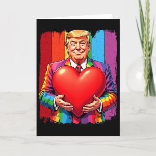 Frohe Valentinstage Trump Herz Lgbt  Karte