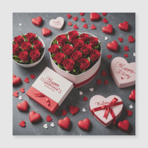 Frohe Valentinstagskarte Magnetkarte
