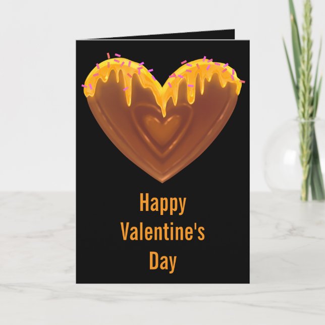 Frohe Valentinstagskarte Süße Herz Honig Karte (Vorderseite)