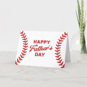 Frohe Vatertag Baseball Feiertagskarte