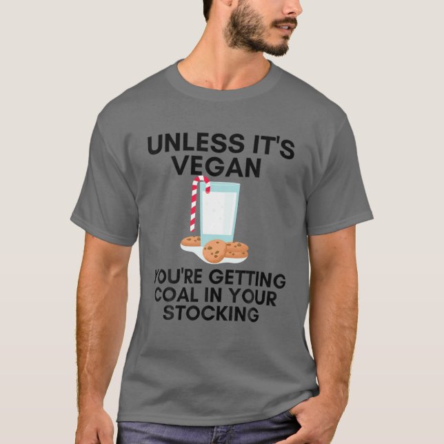 Frohe Vegane Weihnachts-Pflanze-basierte Weihnacht T-Shirt (Vorderseite)