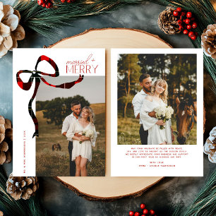Frohe & Verheiratete Schrift Foto Weihnachten Tart