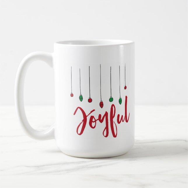 Frohe Verzierungs-Tasse Kaffeetasse (Links)