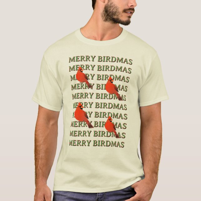 Frohe VOGELMAS T-Shirt  (Vorderseite)