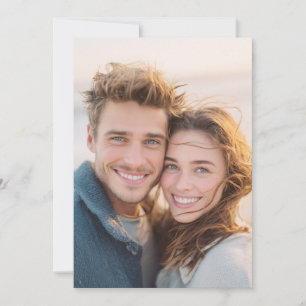 Frohe Warme Realistische Foto Einladung