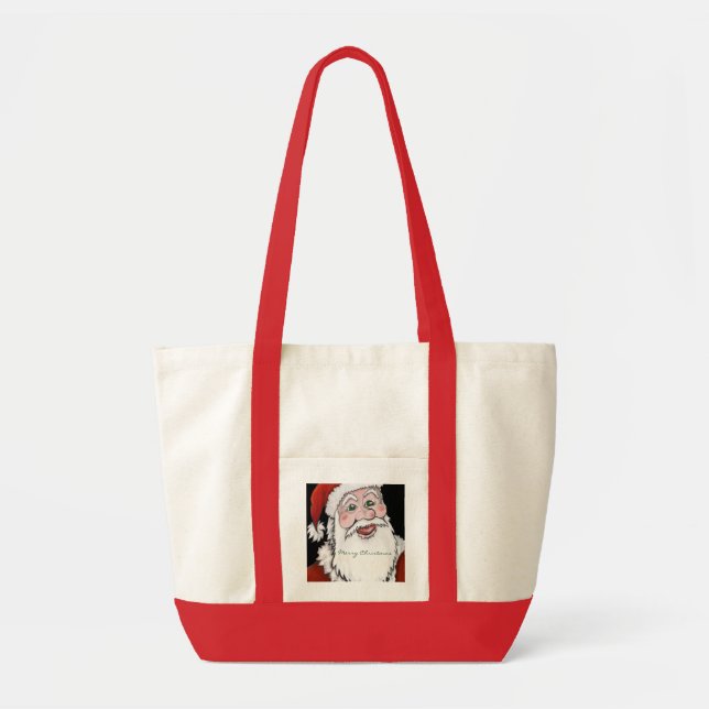 Frohe Weihnacht-Antrieb-Tasche Weihnachtsmanns Tragetasche (Vorne)