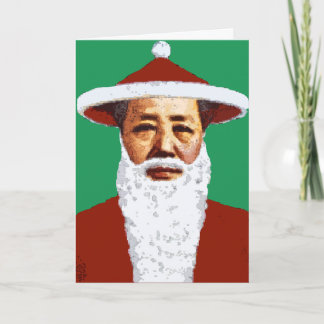 Frohe Weihnacht-chinesische Pop-Kunst Feiertagskarte