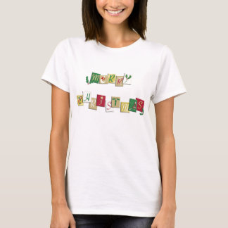 Frohe Weihnacht-Damen-T - Shirt
