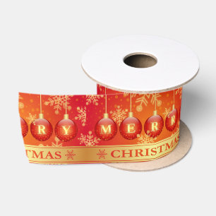 Frohe Weihnacht-Dekoration Satinband