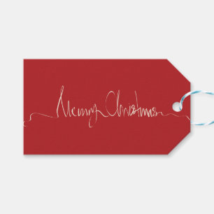 Frohe Weihnacht-Druck Geschenkanhänger