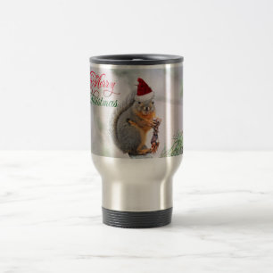 Frohe Weihnacht-Eichhörnchen Reisebecher