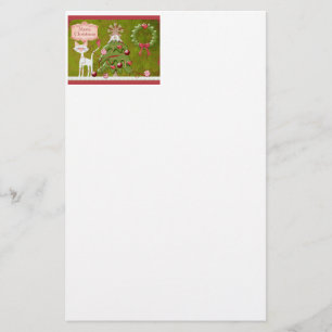 Frohe Weihnacht-Flitter Briefpapier