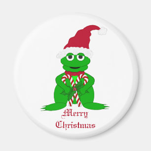 Frohe Weihnacht-Frosch-Magnet Magnet