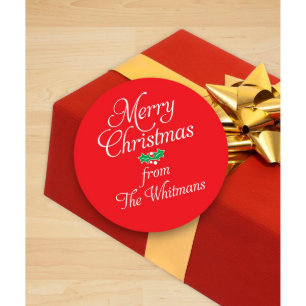 Frohe Weihnacht-Geschenk-Aufkleber