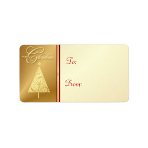 Frohe Weihnacht-Geschenk-Umbau-Aufkleber - Adressaufkleber