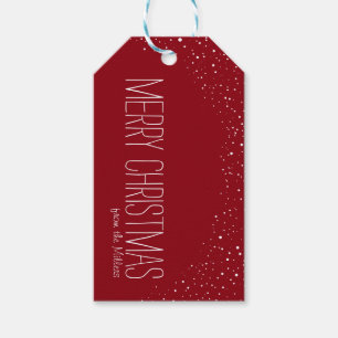 Frohe Weihnacht-Geschenk-Umbau, personalisiert, Geschenkanhänger