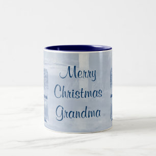 Frohe Weihnacht-Großmutter-Tasse Zweifarbige Tasse
