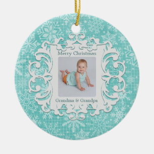 Frohe Weihnacht-Großmutter-und Keramik Ornament
