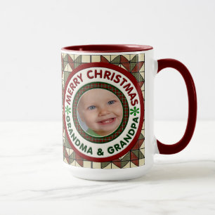 Frohe Weihnacht-Großmutter-und Tasse