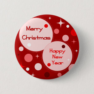 Frohe Weihnacht-guten Rutsch ins Neue Jahr Button