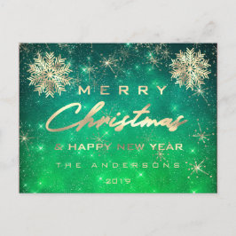 Frohe Weihnacht-guten Rutsch ins Neue Postkarte