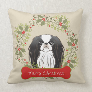Frohe Weihnacht-Hundezucht Kissen