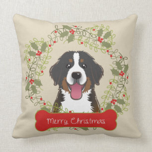 Frohe Weihnacht-Hundezucht Kissen