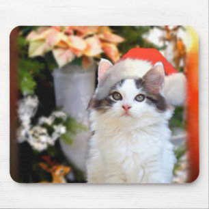 Frohe Weihnacht-Kätzchen Mousepad