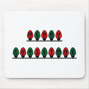 Frohe Weihnacht-Lichter Mousepad